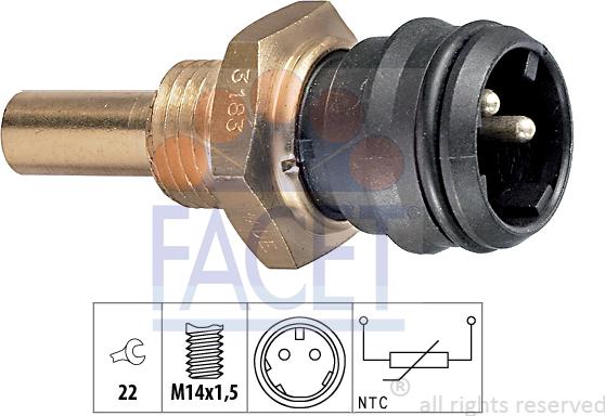 FACET 7.3183 - Devējs, Dzesēšanas šķidruma temperatūra autospares.lv