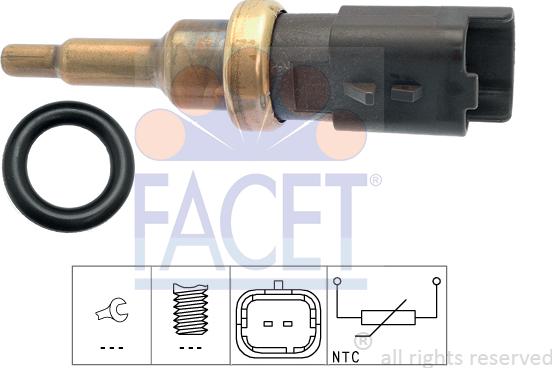 FACET 7.3399 - Devējs, Dzesēšanas šķidruma temperatūra www.autospares.lv