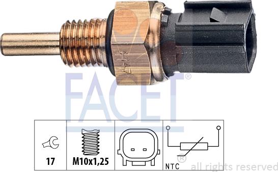 FACET 7.3347 - Devējs, Dzesēšanas šķidruma temperatūra www.autospares.lv