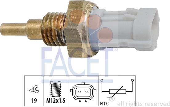 FACET 7.3351 - Devējs, Eļļas temperatūra www.autospares.lv