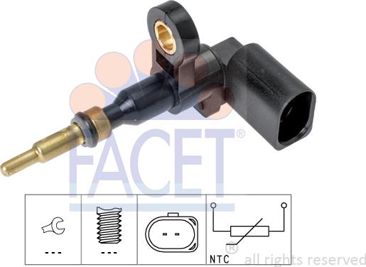 FACET 7.3377 - Devējs, Dzesēšanas šķidruma temperatūra www.autospares.lv