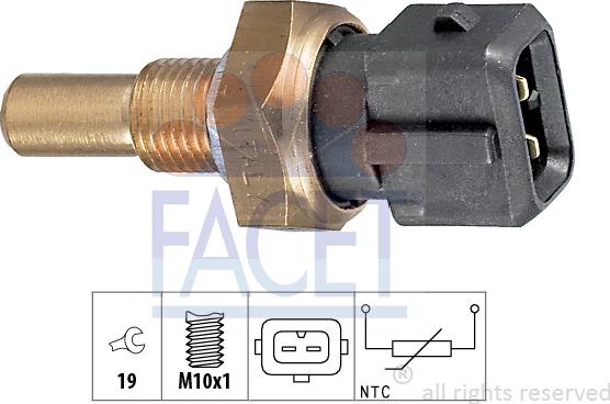 FACET 7.3255 - Devējs, Eļļas temperatūra www.autospares.lv