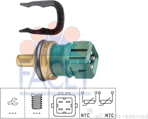 FACET 7.3260 - Devējs, Dzesēšanas šķidruma temperatūra www.autospares.lv