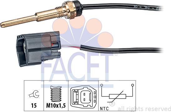 FACET 7.3289 - Devējs, Dzesēšanas šķidruma temperatūra www.autospares.lv