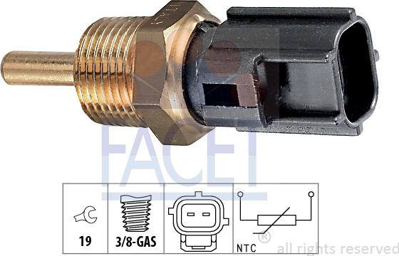 FACET 7.3230 - Devējs, Dzesēšanas šķidruma temperatūra www.autospares.lv