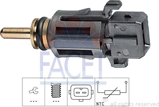 FACET 7.3279 - Devējs, Dzesēšanas šķidruma temperatūra www.autospares.lv