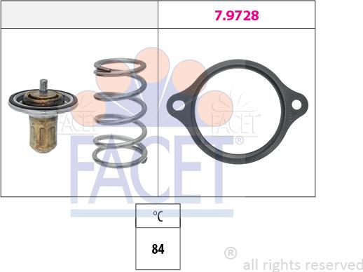 FACET 7.7970 - Termostats, Dzesēšanas šķidrums www.autospares.lv