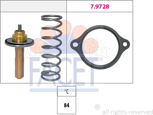 FACET 7.7971 - Termostats, Dzesēšanas šķidrums www.autospares.lv