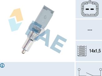 FAE 40492 - Slēdzis, Atpakaļgaitas signāla lukturis www.autospares.lv