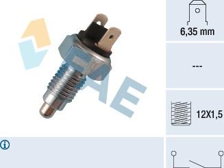 FAE 40300 - Slēdzis, Atpakaļgaitas signāla lukturis www.autospares.lv