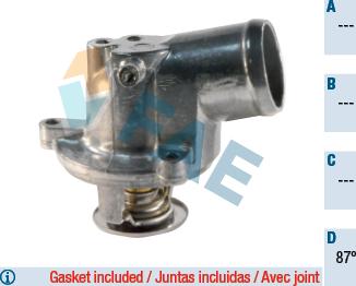 FAE 5345187 - Coolant thermostat / housing www.autospares.lv