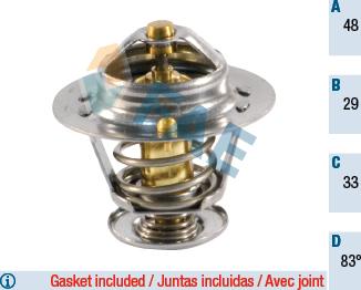 FAE 5304783 - Coolant thermostat / housing www.autospares.lv