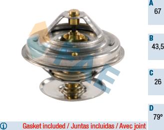 FAE 5305479 - Coolant thermostat / housing www.autospares.lv