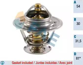 FAE 5306681 - Coolant thermostat / housing www.autospares.lv