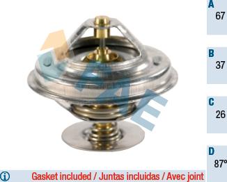 FAE 5302687 - Coolant thermostat / housing www.autospares.lv