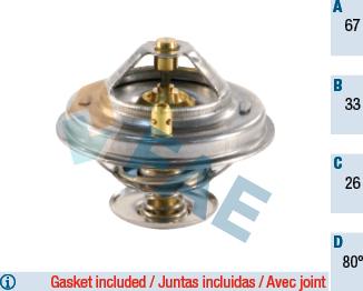 FAE 5307280 - Coolant thermostat / housing www.autospares.lv