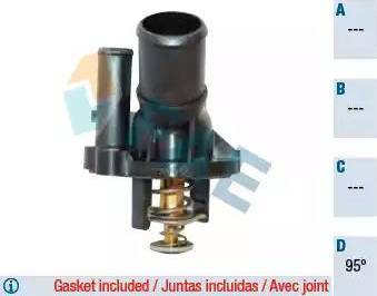 FAE 5315595 - Coolant thermostat / housing www.autospares.lv