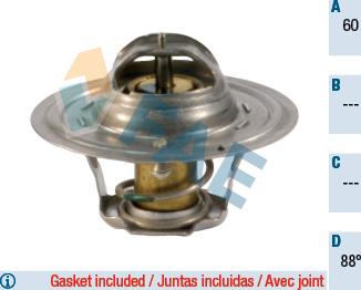 FAE 5320388 - Coolant thermostat / housing www.autospares.lv