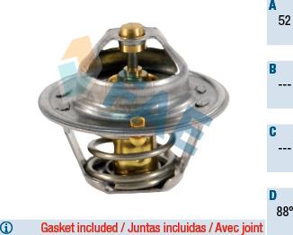 FAE 5204888 - Coolant thermostat / housing www.autospares.lv