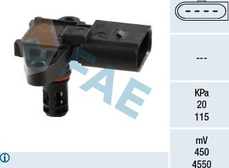 FAE 15034 - Sensor, intake manifold pressure www.autospares.lv