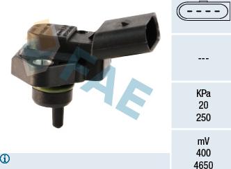 FAE 15030 - Devējs, Pūtes spiediens www.autospares.lv