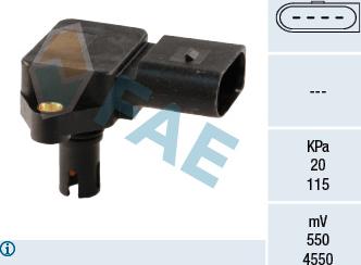 FAE 15038 - Sensor, intake manifold pressure www.autospares.lv