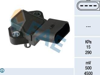 FAE 15185 - Devējs, Spiediens ieplūdes traktā www.autospares.lv