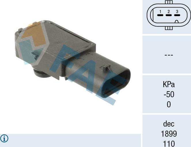 FAE 15273 - Spiediena devējs, Bremžu pastiprinātājs www.autospares.lv