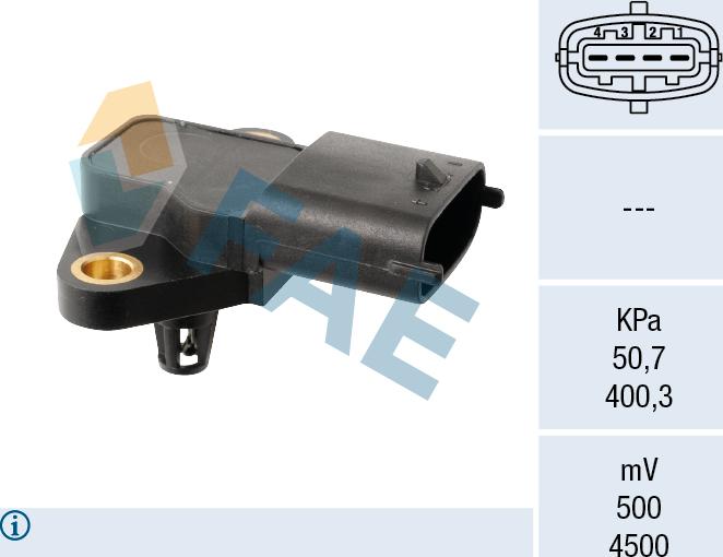 FAE 15277 - Devējs, Pūtes spiediens www.autospares.lv