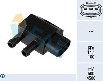 FAE 16149 - Devējs, Izplūdes gāzu spiediens www.autospares.lv