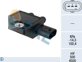 FAE 16151 - Devējs, Izplūdes gāzu spiediens www.autospares.lv