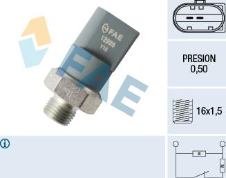 FAE 12995 - Sender Unit, oil pressure www.autospares.lv