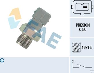 FAE 12460 - Devējs, Eļļas spiediens www.autospares.lv