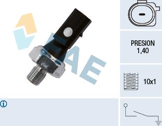 FAE 12885 - Sender Unit, oil pressure www.autospares.lv