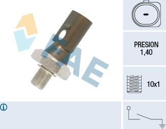 FAE 12880 - Sender Unit, oil pressure www.autospares.lv