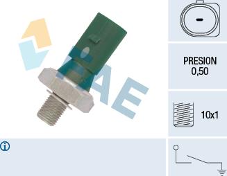 FAE 12881 - Sender Unit, oil pressure www.autospares.lv