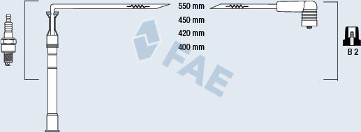 FAE 85991 - Augstsprieguma vadu komplekts www.autospares.lv