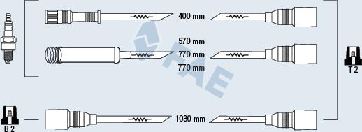 FAE 85980 - Augstsprieguma vadu komplekts www.autospares.lv