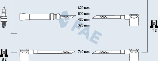 FAE 85440 - Augstsprieguma vadu komplekts www.autospares.lv