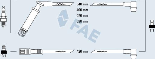 FAE 85570 - Augstsprieguma vadu komplekts www.autospares.lv