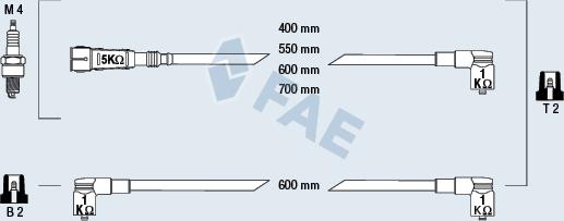 FAE 85693 - Augstsprieguma vadu komplekts www.autospares.lv