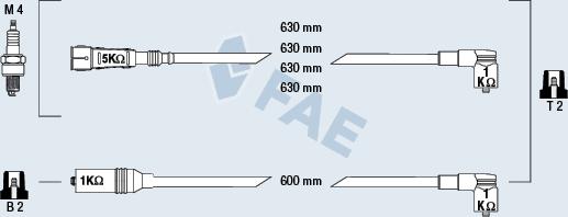 FAE 85692 - Augstsprieguma vadu komplekts www.autospares.lv