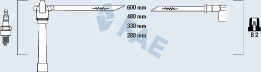 FAE 85648 - Augstsprieguma vadu komplekts www.autospares.lv