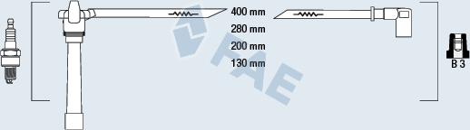 FAE 85647 - Augstsprieguma vadu komplekts www.autospares.lv