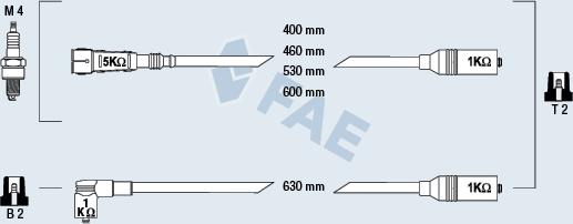 FAE 85685 - Augstsprieguma vadu komplekts autospares.lv