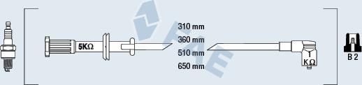 FAE 85630 - Augstsprieguma vadu komplekts www.autospares.lv