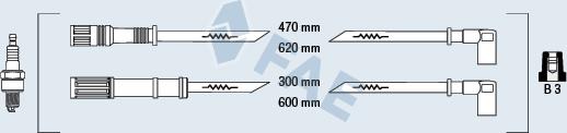 FAE 85625 - Augstsprieguma vadu komplekts www.autospares.lv