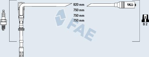 FAE 85065 - Augstsprieguma vadu komplekts www.autospares.lv