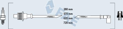 FAE 85010 - Augstsprieguma vadu komplekts www.autospares.lv