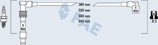 FAE 85080 - Augstsprieguma vadu komplekts www.autospares.lv